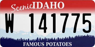 ID license plate W141775