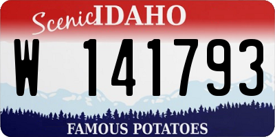 ID license plate W141793