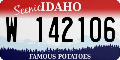 ID license plate W142106