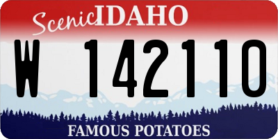 ID license plate W142110