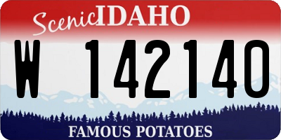 ID license plate W142140