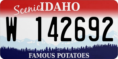 ID license plate W142692