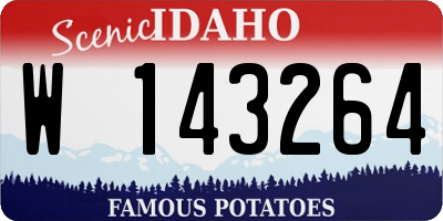 ID license plate W143264