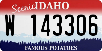 ID license plate W143306