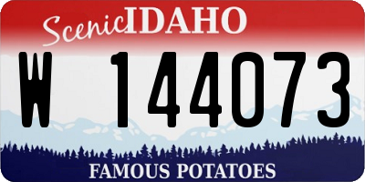 ID license plate W144073