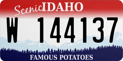ID license plate W144137