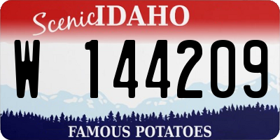 ID license plate W144209