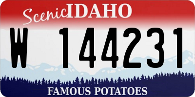 ID license plate W144231