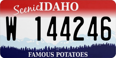 ID license plate W144246