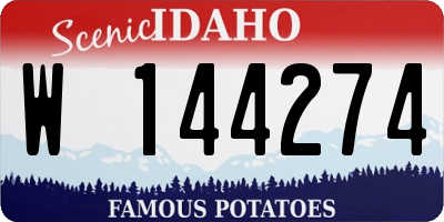 ID license plate W144274