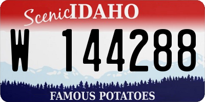 ID license plate W144288