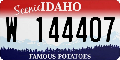 ID license plate W144407