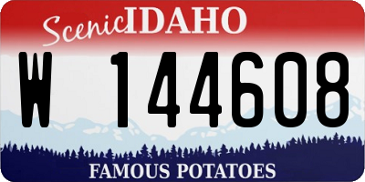 ID license plate W144608