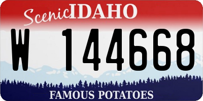 ID license plate W144668