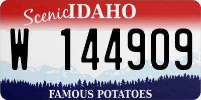 ID license plate W144909