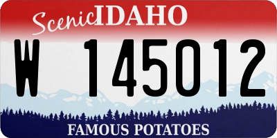 ID license plate W145012