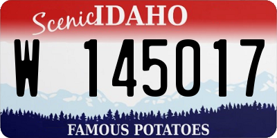 ID license plate W145017