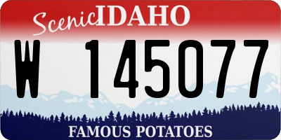 ID license plate W145077