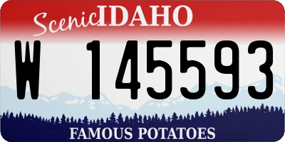 ID license plate W145593