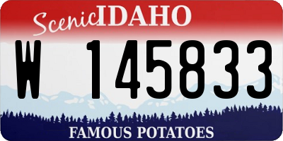 ID license plate W145833
