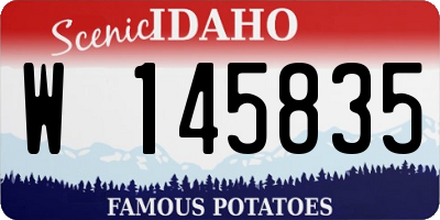 ID license plate W145835