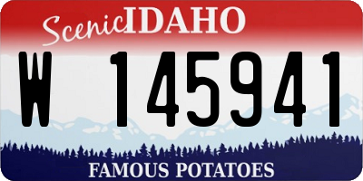 ID license plate W145941