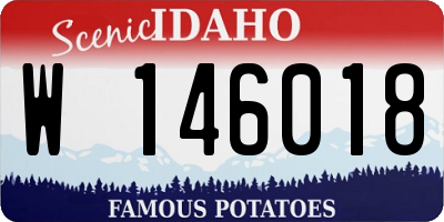 ID license plate W146018