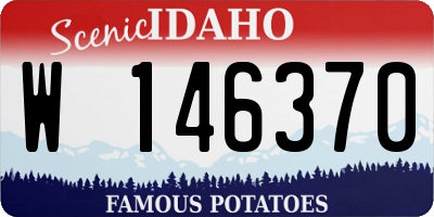 ID license plate W146370