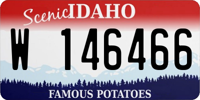 ID license plate W146466