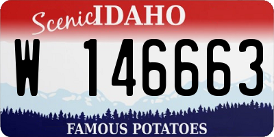 ID license plate W146663