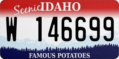 ID license plate W146699