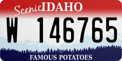 ID license plate W146765