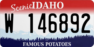 ID license plate W146892