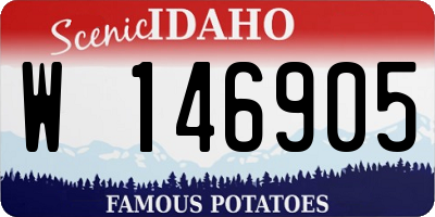 ID license plate W146905