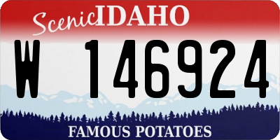 ID license plate W146924