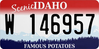 ID license plate W146957