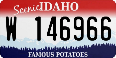 ID license plate W146966