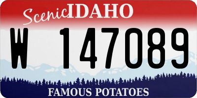 ID license plate W147089