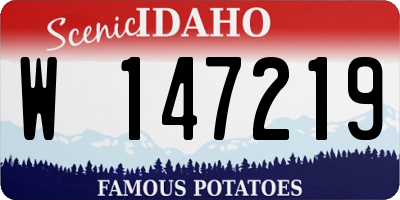 ID license plate W147219