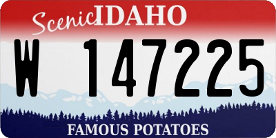 ID license plate W147225