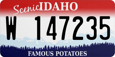 ID license plate W147235
