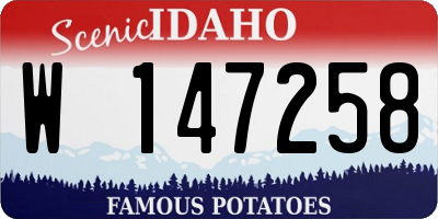 ID license plate W147258