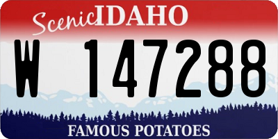 ID license plate W147288