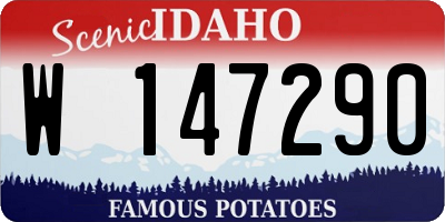 ID license plate W147290