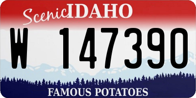 ID license plate W147390