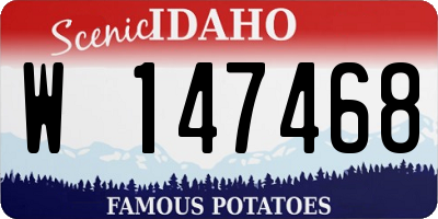 ID license plate W147468