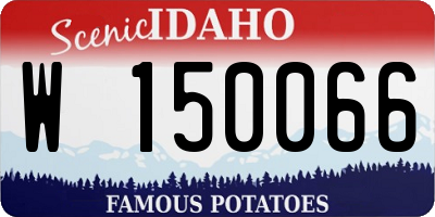 ID license plate W150066
