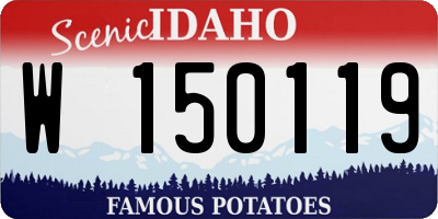 ID license plate W150119