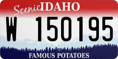 ID license plate W150195