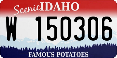 ID license plate W150306